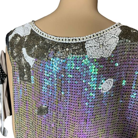 Meghan LA sequined beaded boho dress tunic - Picture 9 of 15
